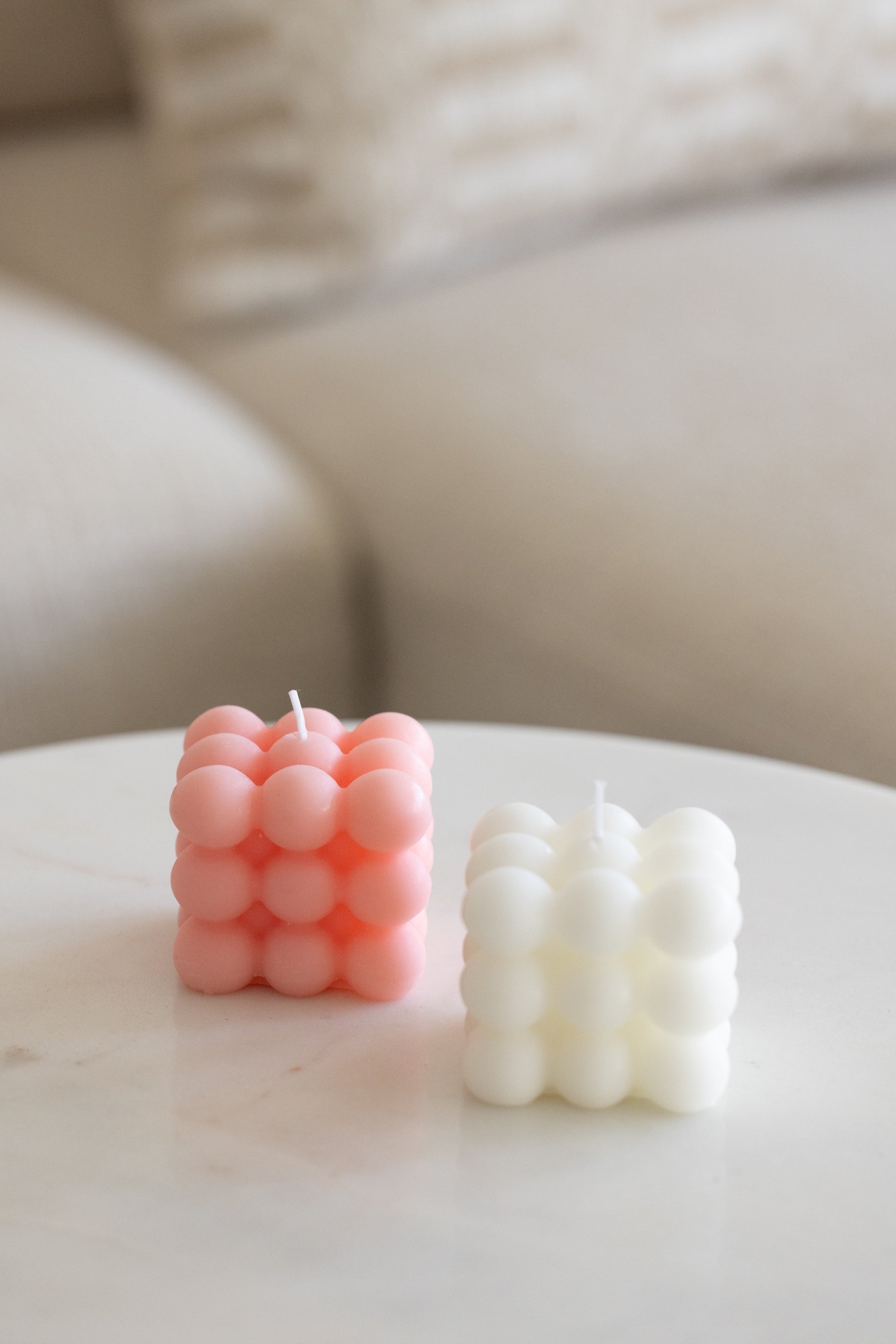 Bubble Candle Pink