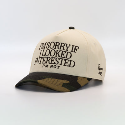 Not Interested Camo Cap