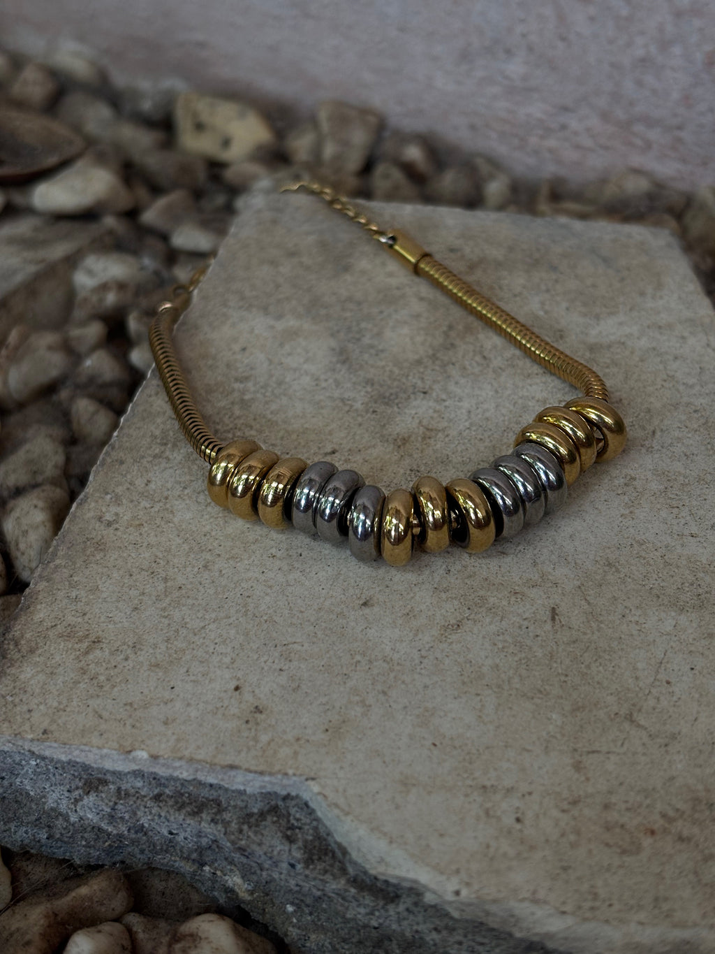 Eterna Duo-Tone - waterproof tarnish resistant hypoallergenic bracelet